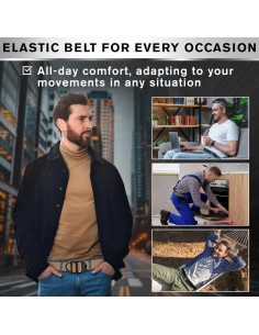 Cinturón Táctico TECEUM Coyote B4 76-91 cm Nylon Resistente 2