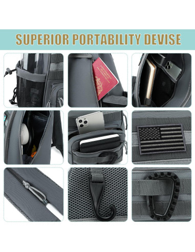 Bolsa de Pickleball SunForMorning Nbl11-ck002-03 40L Gris