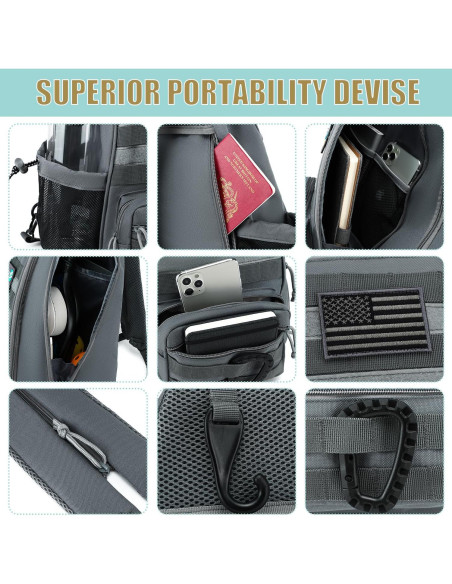 Bolsa de Pickleball SunForMorning Nbl11-ck002-03 40L Gris