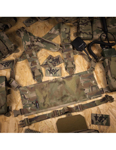 Arnés Táctico de Pecho BOMTURN Nylon Ajustable 24x19x5 cm