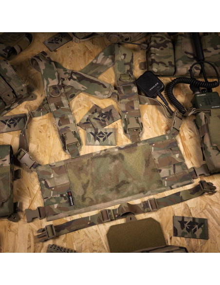 Arnés Táctico de Pecho BOMTURN Nylon Ajustable 24x19x5 cm