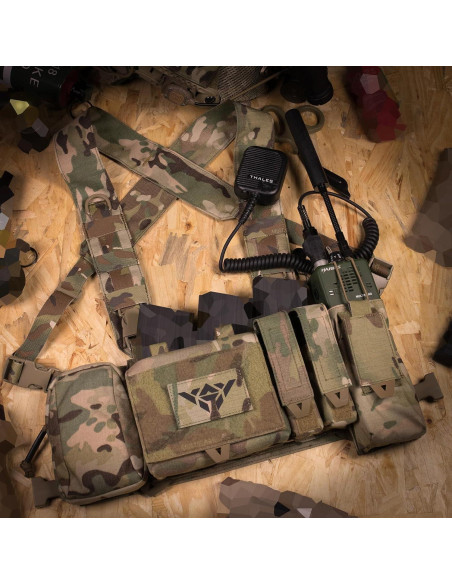 Arnés Táctico de Pecho BOMTURN Nylon Ajustable 24x19x5 cm