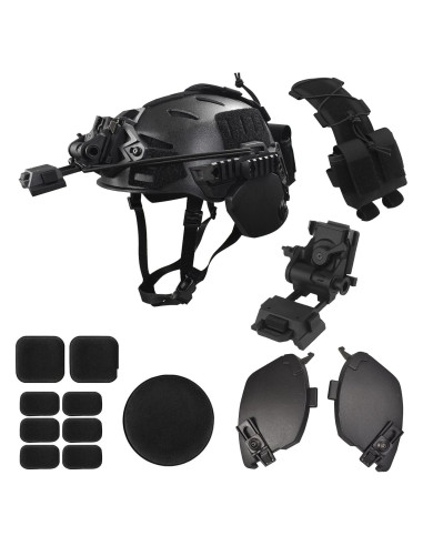Casco de Airsoft JFFCESTORE HL102jy con Montura NVG