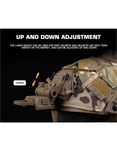 Casco de Airsoft JFFCESTORE HL102jy con Montura NVG