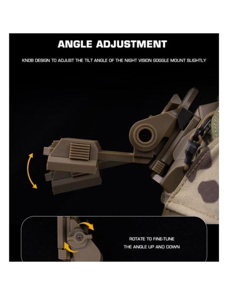 Casco de Airsoft JFFCESTORE HL102jy con Montura NVG