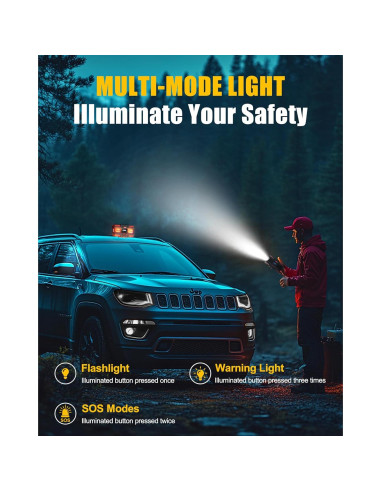 Arrancador de Batería SAFEMATE PJS06-3000, 3000A, 12V