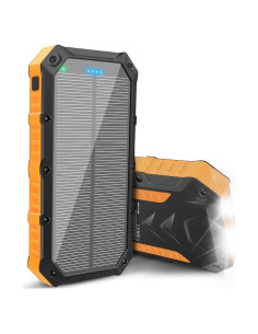 Banco de energía solar Kepswin 42800mAh 4 puertos USB