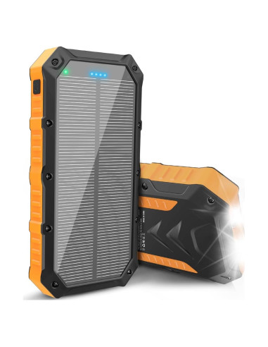 Banco de energía solar Kepswin 42800mAh 4 puertos USB