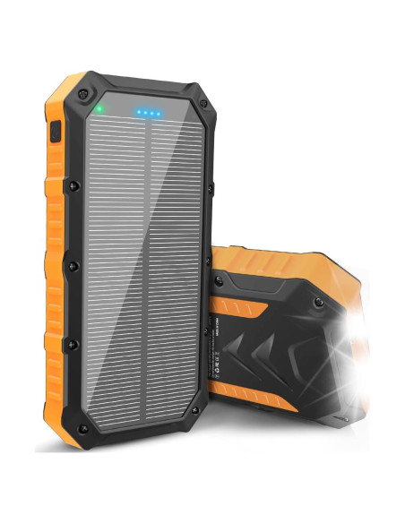 Banco de energía solar Kepswin 42800mAh 4 puertos USB