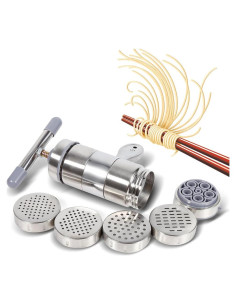 Máquina de Pasta Manual Genérico 5 Cabezas Acero Inoxidable