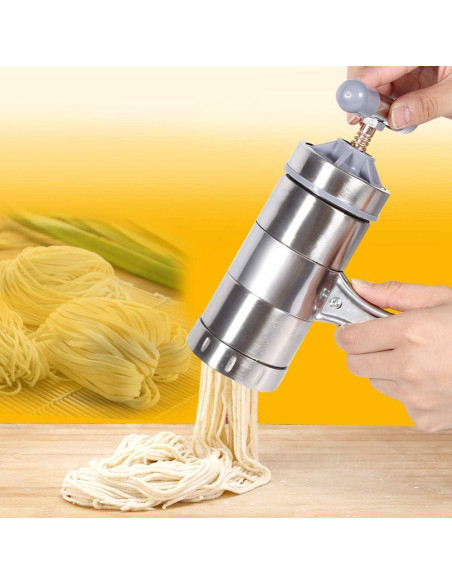 Máquina de Pasta Manual Genérico 5 Cabezas Acero Inoxidable