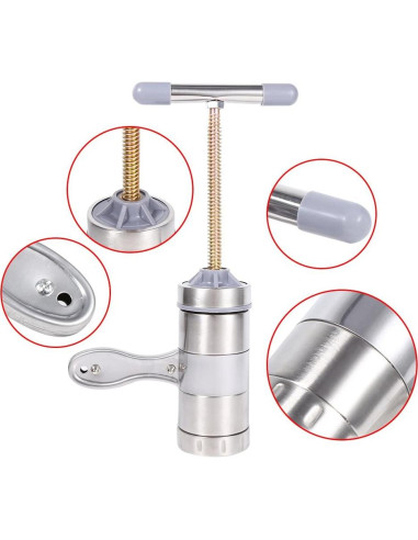 Máquina de Pasta Manual Genérico 5 Cabezas Acero Inoxidable