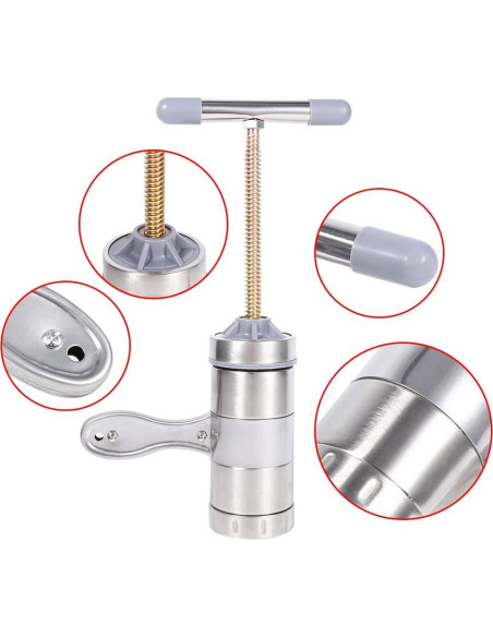 Máquina de Pasta Manual Genérico 5 Cabezas Acero Inoxidable