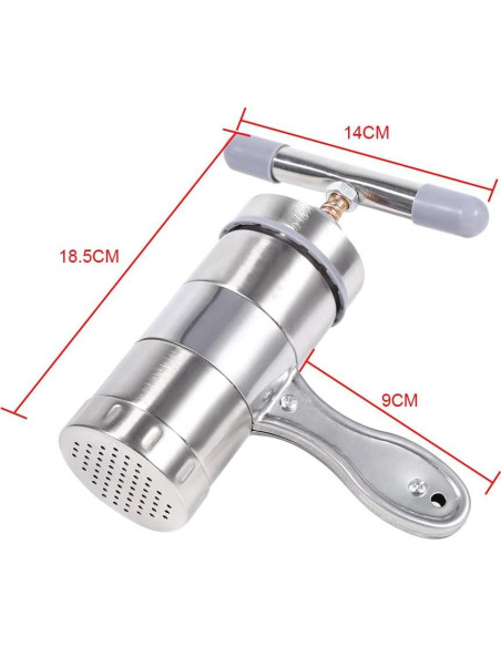 Máquina de Pasta Manual Genérico 5 Cabezas Acero Inoxidable