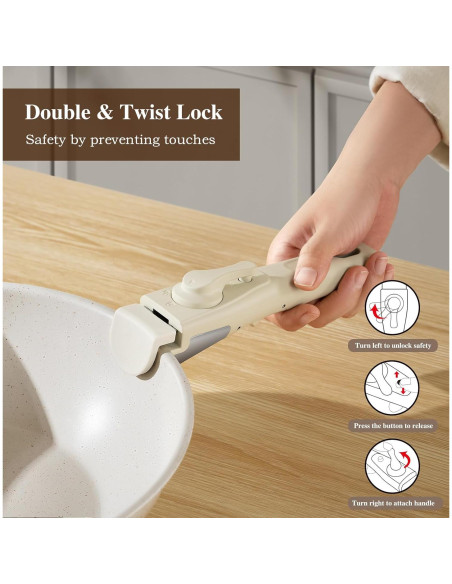 Juego de 20 Piezas de Ollas y Sartenes USELUCK Antiadherentes