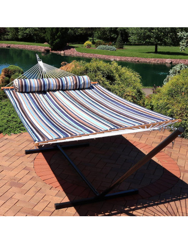 Hamaca Acolchada Sunnydaze Doble 204 kg Ocean Isle