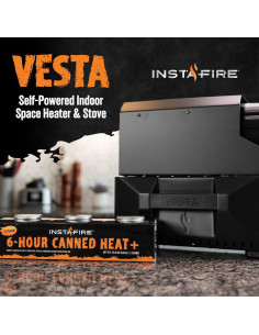 Estufa de Camping Insta-Fire VESTA Portátil 3 Calor Enlatado 2