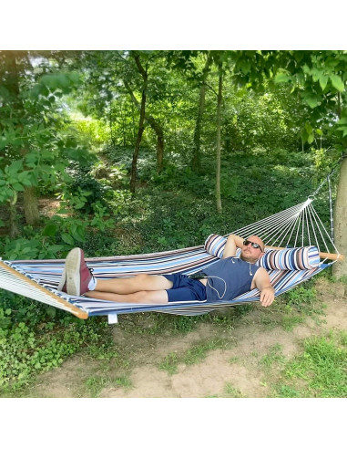 Hamaca Acolchada Sunnydaze Doble 204 kg Ocean Isle
