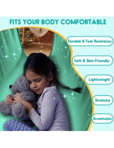 Hamaca Terapéutica Chihee Verde Menta 2.8m para Niños y Adultos 2